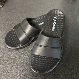 Ryka Black Slide Sandals